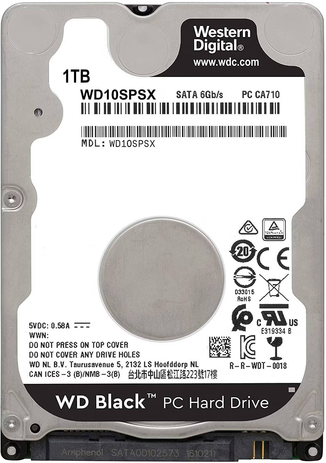 صورة لـ أفضل محركات الأقراص الصلبة الأكثر موثوقية | WD-Black-WD10SPSX-drive.avif_