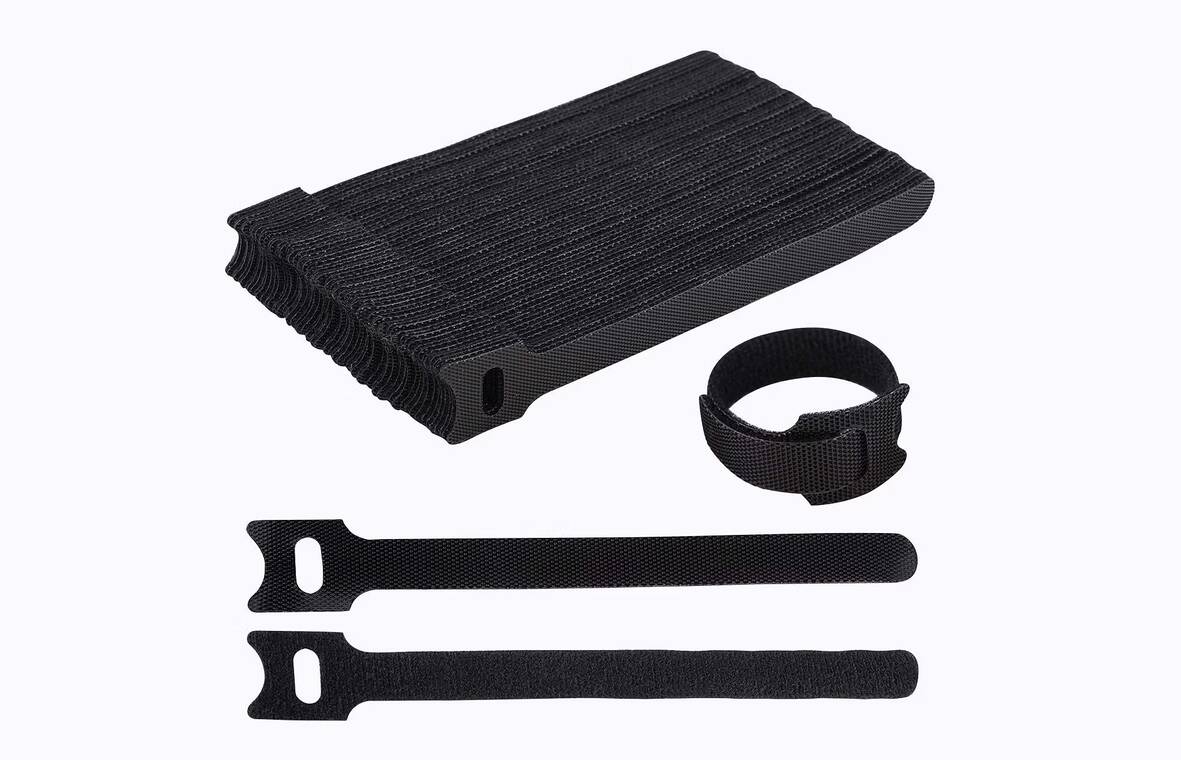 صورة لـ أفضل أجهزة تنظيم المكاتب ومُلحقاتها | black-newlan-reusable-cable-ties.avif_