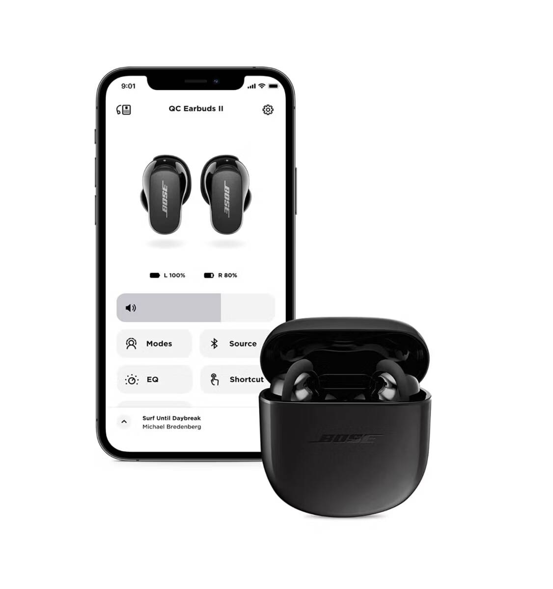 صورة لـ أفضل أدوات السفر للبقاء مُستمتعًا أثناء الرحلات الطويلة | bose-quietcomfort-noise-canceling-earbuds-ii-app.avif_
