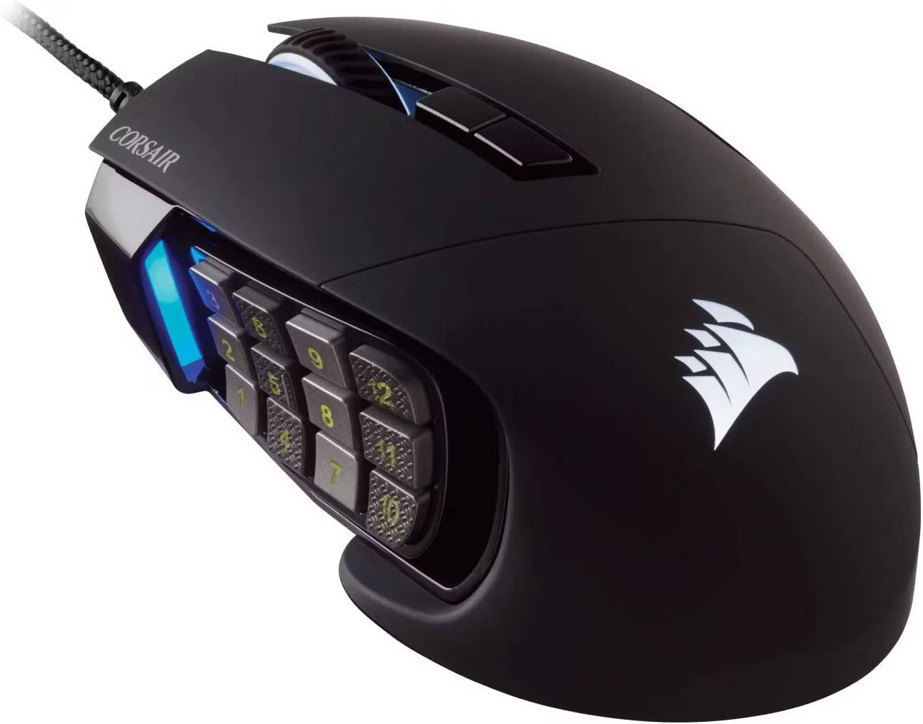 صورة لـ أفضل مجموعة من أجهزة الماوس المُخصصة للألعاب للأيادي الصغيرة | corsair-scimitar-pro.avif_