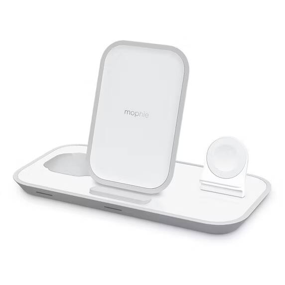 صورة لـ أفضل محطات الشحن 3 في 1 لمُنتجات Apple | mophie-3-in-1-Wireless-Charging-Stand_1.avif_