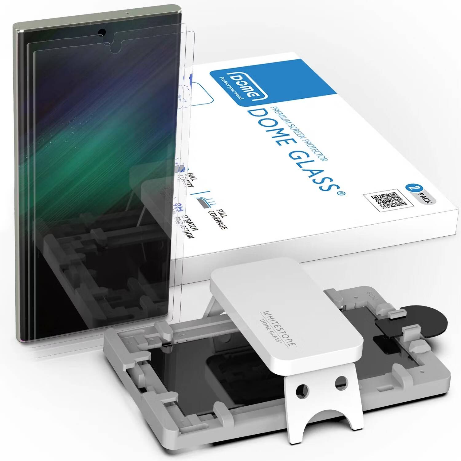 صورة لـ أفضل مُلحقات Samsung Galaxy S23 المُتوفرة | whitestone-dome-glass-screen-protector-for-s23-ultra-2-pack.avif_
