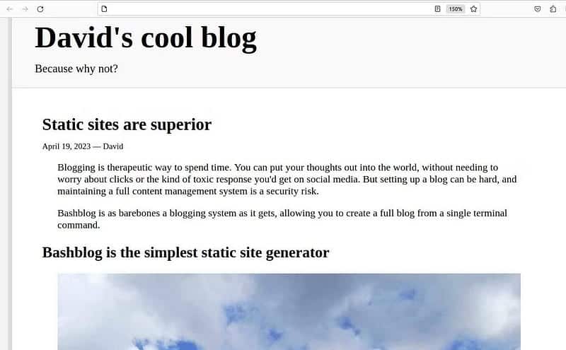 صورة لـ إنشاء موقع ويب ثابت بمظهر رائع من Terminal على Linux باستخدام Bashblog | 1FHlxHB5fLbNMlKydaJa07Q-DzTechs