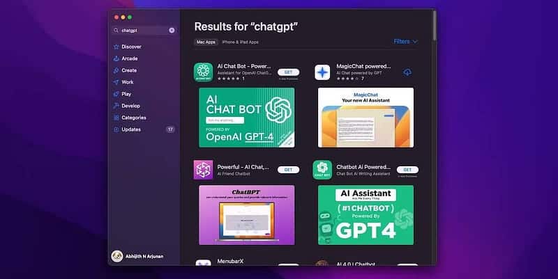 صورة لـ لماذا يجب عليك تجنب تطبيقات ChatGPT على App Store على الـ Mac | 1XE4RTSxTKZe-ej4SS_xhQw-DzTechs