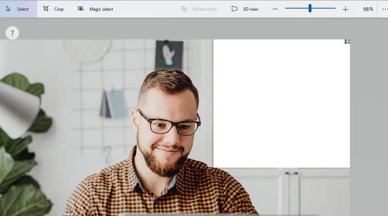 صورة لـ كيفية تعتيم جزء من صورة في Paint 3D باستخدام أداة التحديد | 1clgU_H53L7aIuzr6q0WpJg-DzTechs