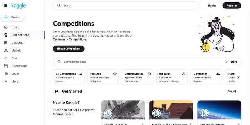 صورة لـ دليل المبتدئين إلى Kaggle لعلوم البيانات | 1ecftoGIr5fBN8h6oh39yMg-DzTechs