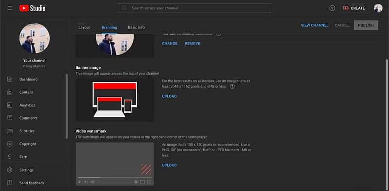 صورة لـ كيفية إنشاء غلاف لقناتك على YouTube باستخدام Canva | 1mLSjEWq9yAnQt7iR8raS0w-DzTechs