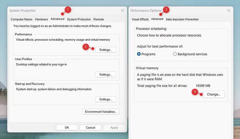 صورة لـ كيفية إعادة تعيين الذاكرة الافتراضية على Windows 11 | 1u0pbku6-iVDznaPt3ZUd_g-DzTechs