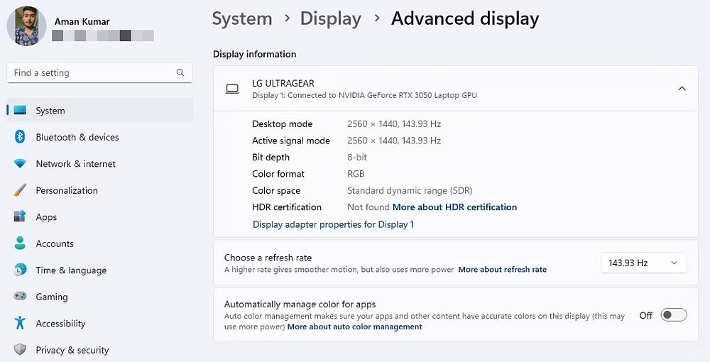 صورة لـ طرق التحقق من صحة وحدة معالجة الرسومات في Windows 11 | 1YRn7pcCE0kt_K_1e2UIAnQ-DzTechs