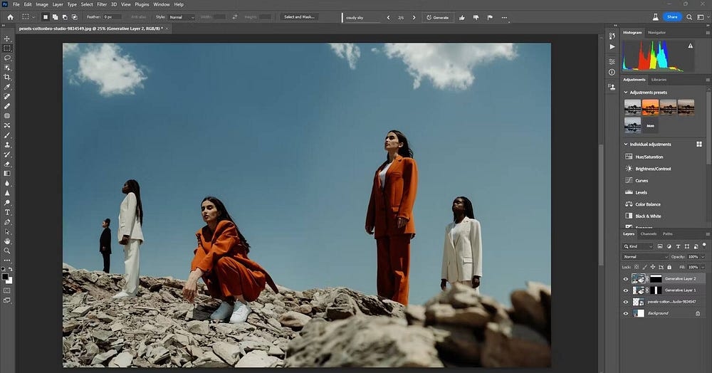 صورة لـ طرق لاستخدام Generative Fill لتحسين صورك في Photoshop | 1yJgkpue47DsA2u4CE7Cz3Q-DzTechs