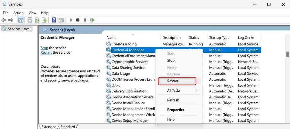 صورة لـ هل لا يُمكن فتح إدارة بيانات الاعتماد على Windows؟ جرِّب هذه الإصلاحات | 1I7rMWPDUoaKf6gbrLy22Wg-DzTechs