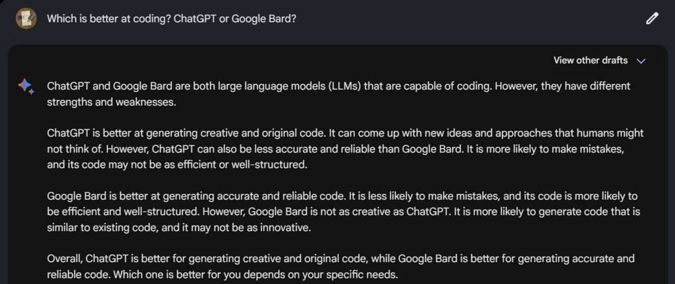 صورة لـ مُقارنة بين ChatGPT و Google Bard: أي نموذج هو الأفضل في البرمجة؟ | 1tmO8w6hfQ3KKXEM5shZRrQ-DzTechs