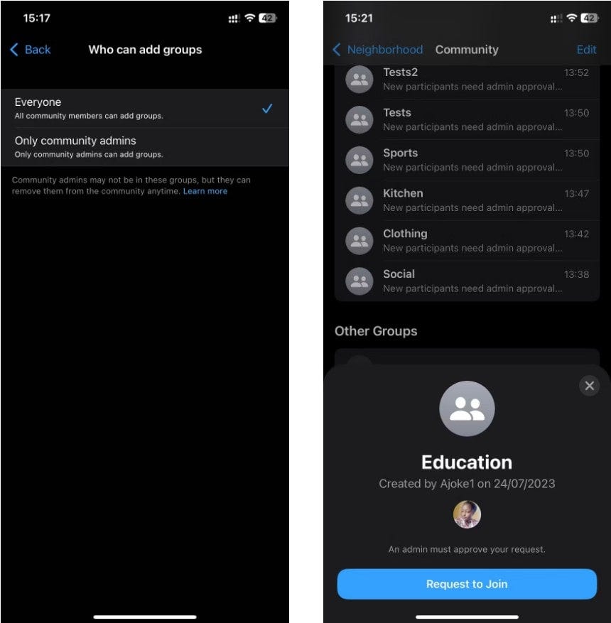 صورة لـ مقارنة بين مجتمع WhatsApp ومجموعة WhatsApp: ما الفرق؟ | 1ubJvsbROFX20olLZTL8mpw-DzTechs