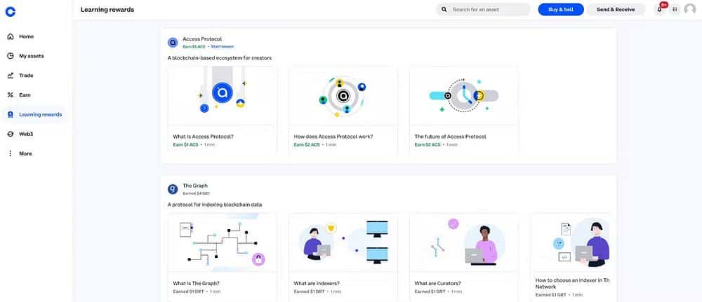 صورة لـ كيف تربح عملات مُشفرة مجانًا باستخدام مُكافآت التعلم من Coinbase | 1AzXWnDpdgQBAHphlxRZQFw-DzTechs