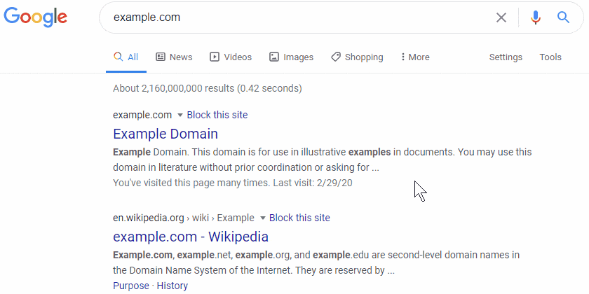 صورة لـ تعرَّف على أفضل إضافات المُتصفح لتحسين تجربتك في صفحة نتائج بحث Google | best-google-search-results-extensions-addons-ublacklist-anim-DzTechs