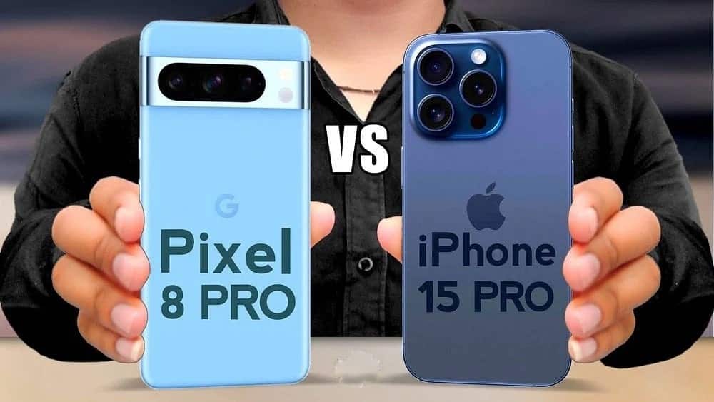 صورة لـ مُقارنة بين Google Pixel 8 Pro و iPhone 15 Pro Max: الاختيار الأمثل لاحتياجاتك | 1HzH53DCA9LT4LnjbaGr1ug-DzTechs-min