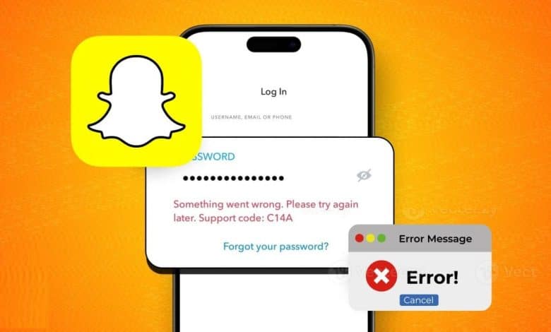 صورة لـ كيفية إصلاح خطأ رمز الدعم C14A على Snapchat | 1CEAlhy-ISldzyHaU7g59YA-DzTechs