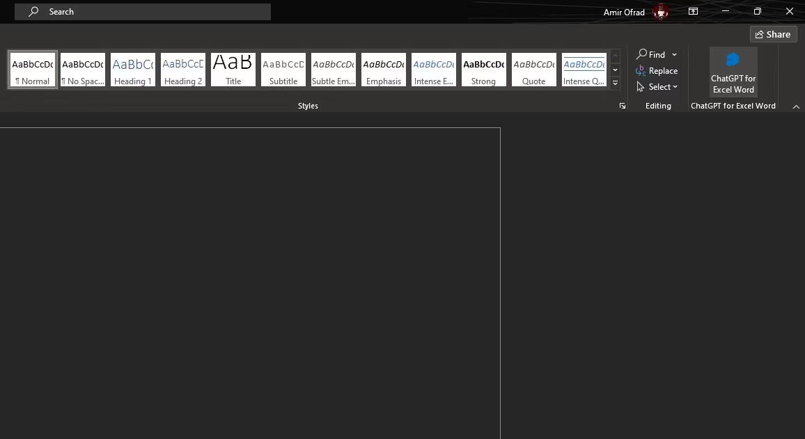 صورة لـ كيفية أتمتة إنشاء مستنداتك وتحسينها باستخدام ChatGPT في Microsoft Word | 1xGvMF9pJlg82Bg8PeSqJDQ-DzTechs
