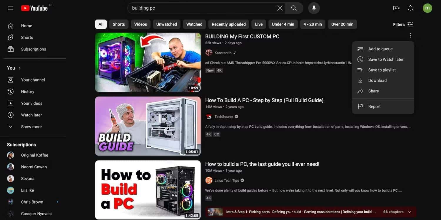 صورة لـ كيفية إنشاء قائمة تشغيل مُخصصة لمقاطع الفيديو المفضلة لديك على YouTube | 1Jefr95nZjil-RadjqejfUA-DzTechs