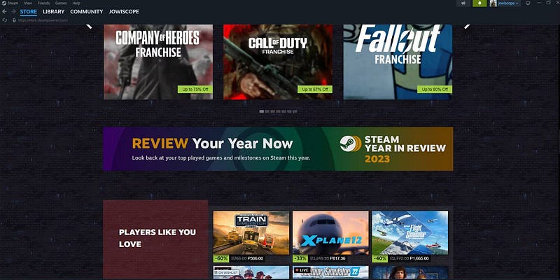 صورة لـ كيفية عرض إحصائياتك على Steam لهذا العام (دليلك لتحليل وفهم أسلوب لعبك) | 1xIMB7N6CEbxagwTjuQt-lw-DzTechs
