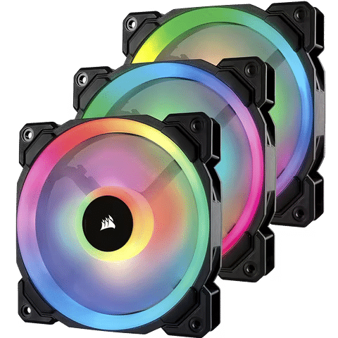 صورة لـ أفضل مراوح RGB المُتاحة لتحسين تجربة التبريد على الكمبيوتر الخاص بك | corsair-ll120-rgb-fans-in-black.avif_