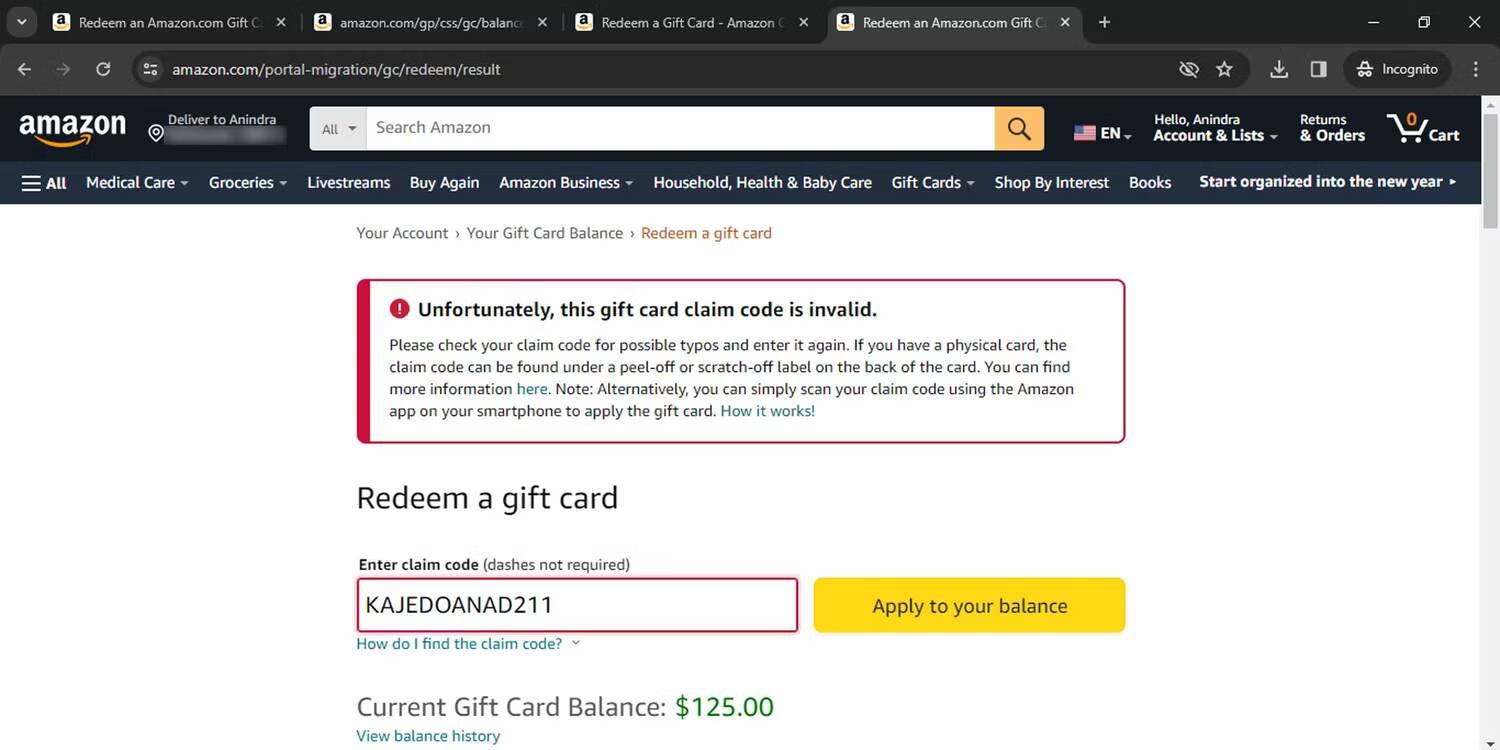 صورة لـ كيفية إضافة بطاقة الهدايا إلى حسابك على Amazon وماذا تفعل إذا لم تتمكن من استردادها | 1-r6cAL-OLTq_m8Ukcukt-w-DzTechs
