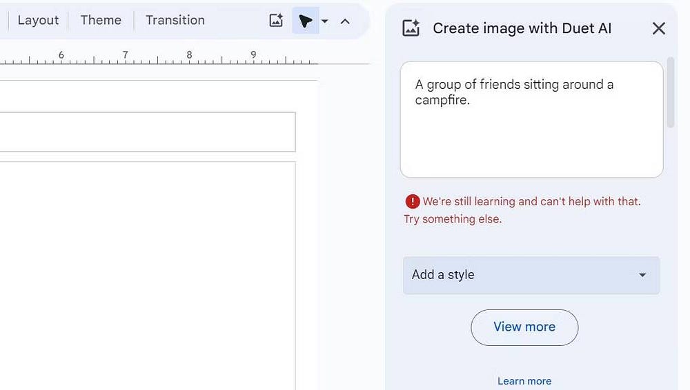 صورة لـ كيفية إنشاء صور مُبتكرة في “العروض التقديمية من Google” باستخدام Duet AI | 18r0kXkIaP9P5DBKY54yqGA-DzTechs