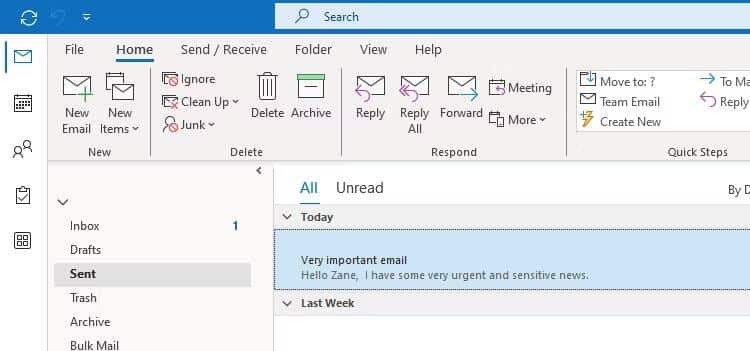 صورة لـ كيفية استدعاء رسالة بريد إلكتروني مُرسَلة في Outlook أو استبدالها | 1EcIm0gIkMSqBzi1PJGd00A-DzTechs