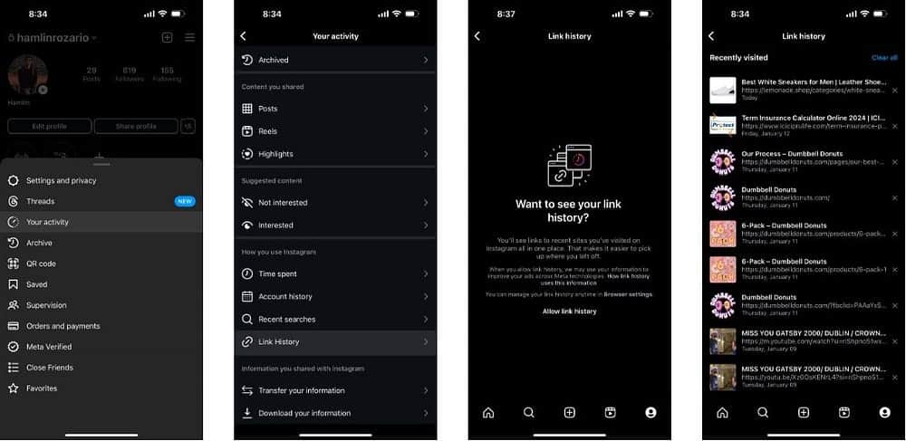 صورة لـ كيفية تشغيل سجل الروابط أو تعطيله على Instagram لإدارة خصوصيتك | 1R1hXsReIeJ50ZY1pMfi_Kw-DzTechs