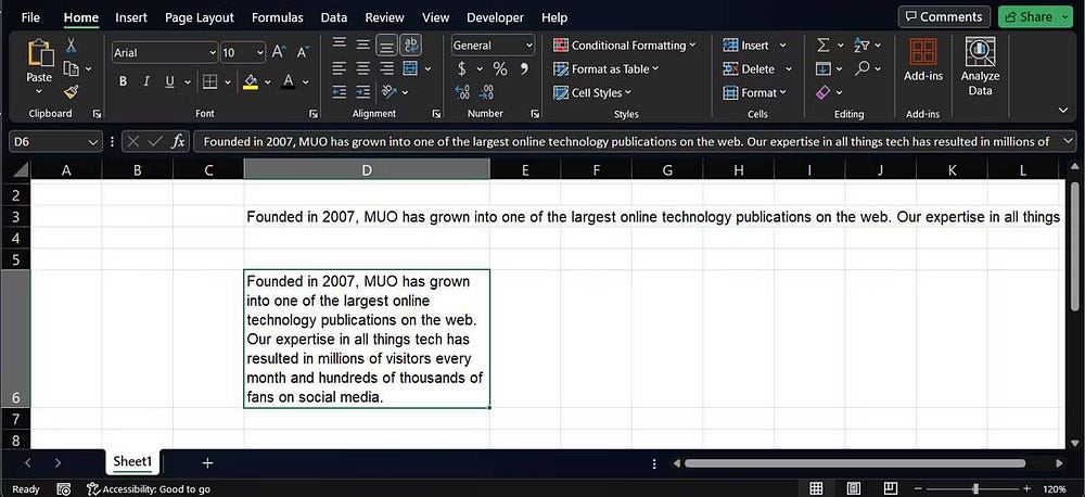 صورة لـ كيفية بدء سطر جديد داخل أي خلية في Excel | 1S0nGE5LS0pSrDLuzGHOzEQ-DzTechs