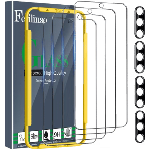 صورة لـ تأمين شاشة Samsung Galaxy S24: اختر أفضل واقي شاشة مُتاح | ferilinso-tempered-glass-screen-protector-for-samsung-galaxy-s24.avif_