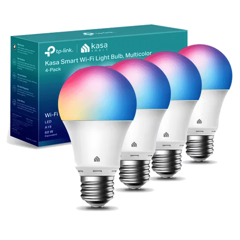 صورة لـ استكشاف الأدوات المنزلية الذكية: اختيارك الاقتصادي لتحسين حياتك المنزلية | kasa-smart-light-bulbs-4-pack-1
