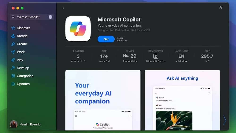 صورة لـ كيفية تثبيت واستخدام Microsoft Copilot على الـ Mac الخاص بك | 1QjSWwYX4Ixq79kj5_ofmJQ-DzTechs