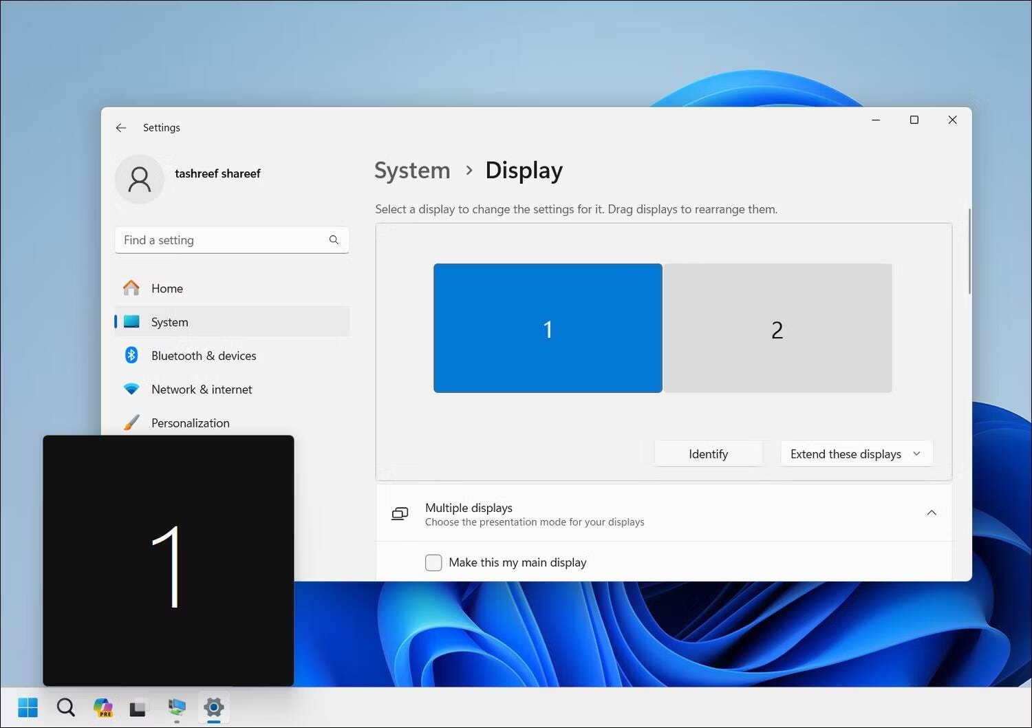 صورة لـ دليل تغيير الشاشة الرئيسية والثانوية في نظام Windows بسهولة وبخطوات بسيطة | 1i0mpILbSWq7GTV4ad9goog-DzTechs