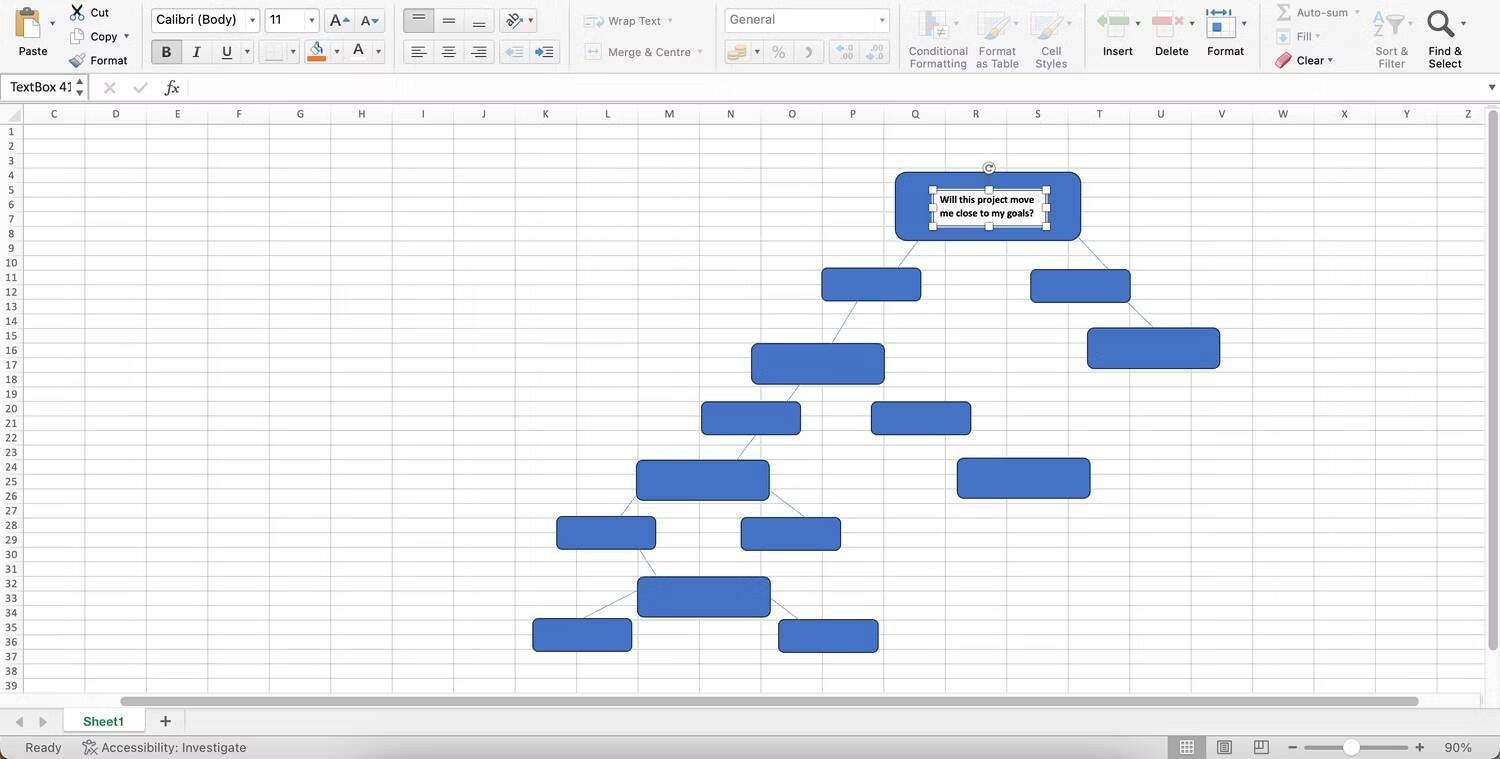 صورة لـ كيفية إنشاء شجرة القرارات في Excel: خطوات ذكية لاتّخاذ قرارات مُثمرة | 1p6dUcMoI5aZxDaXziAL-Yg-DzTechs