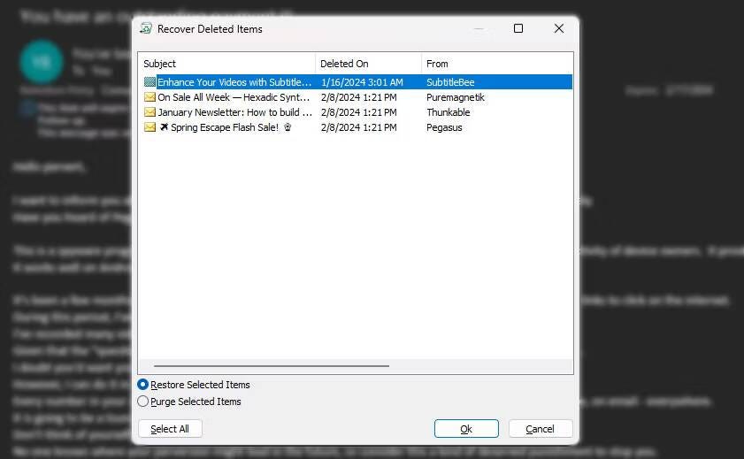 صورة لـ كيفية حذف رسائل البريد الإلكتروني المُتعددة في Outlook: طرق مُختلفة | 1t-P9Ue0XVT-Pvp-qRY3oYw-DzTechs