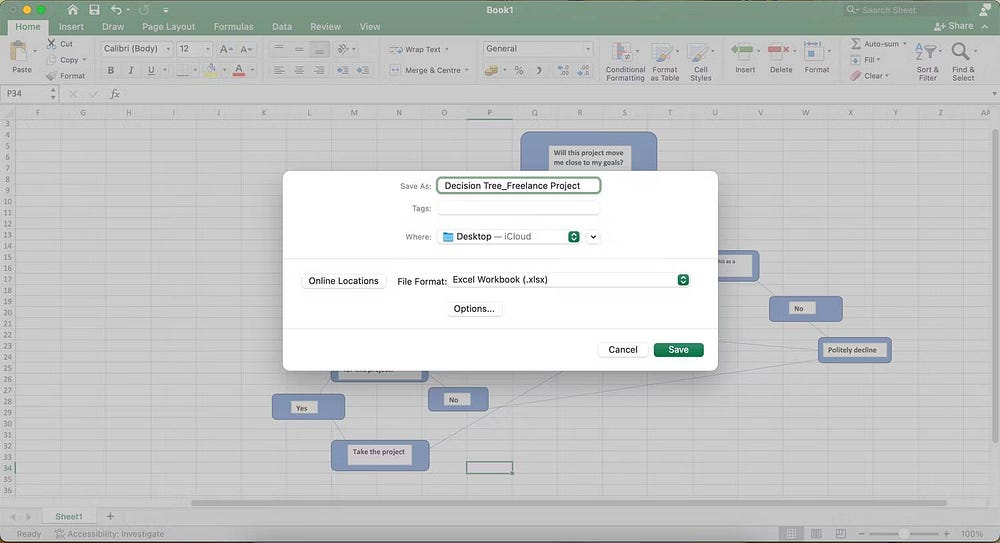 صورة لـ كيفية إنشاء شجرة القرارات في Excel: خطوات ذكية لاتّخاذ قرارات مُثمرة | 1v9swQHlSYS4JENovAtiE7g-DzTechs