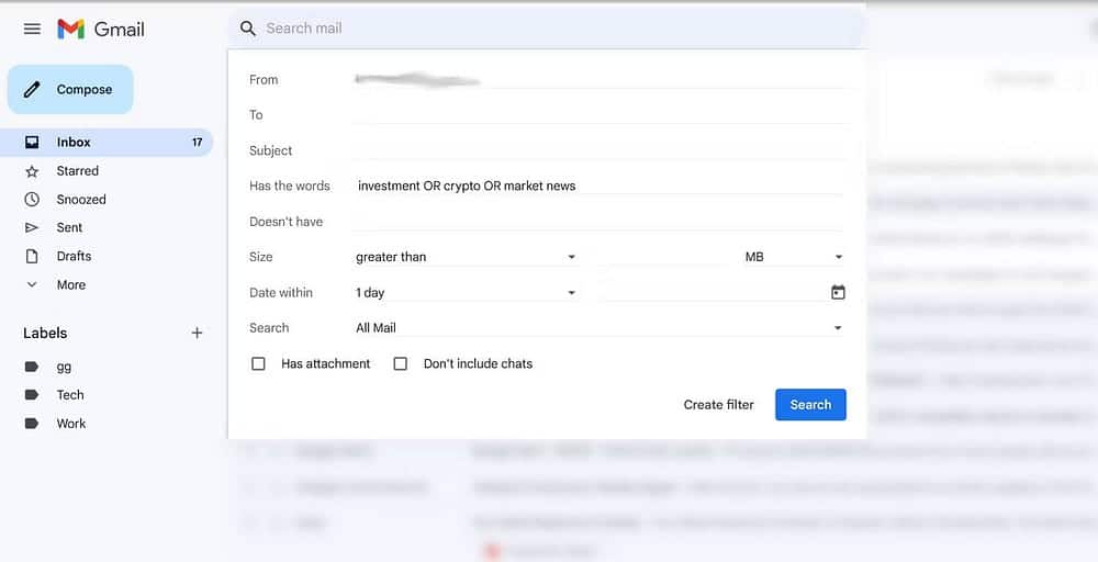 صورة لـ تنظيم بريدك الوارد في Gmail: دليل فعّال لإنشاء وإدارة قواعد فلترة الرسائل بكفاءة | 1zk5XatH1m3COV9KSrbO1Bw-DzTechs