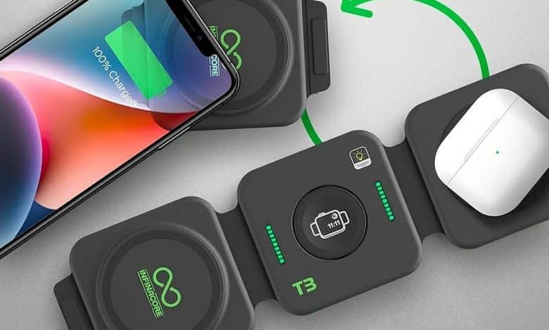 صورة لـ مُراجعة InfinaCore T3: 3-in-1 Wireless Charging Station: محطة الشحن المُخصصة للسفر لمُحبي Apple | 1xkHNKN661PNH8hNwf2y-gA-DzTechs