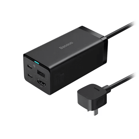 صورة لـ مُراجعة Baseus GaN5 Pro 4-in-1 Charging Station: شاحن وقاعدة توصيل في جهاز واحد | baseus_gan5_usb_c_desktop_charger_67w_1_front_700x.avif_