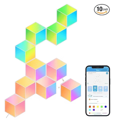 صورة لـ أفضل لوحات الإضاءة ثلاثية الأبعاد لتخصيص إعداد ألعابك في هذا العام | govee-glide-hexa-pro-light-panels-tag.avif_