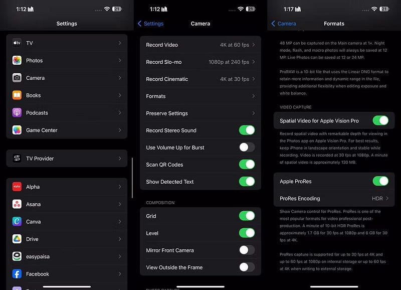 صورة لـ أفضل إعدادات كاميرا الـ iPhone لتسجيل مقاطع فيديو أفضل | 19_nPJbchyshgMTizC6tMOQ-DzTechs