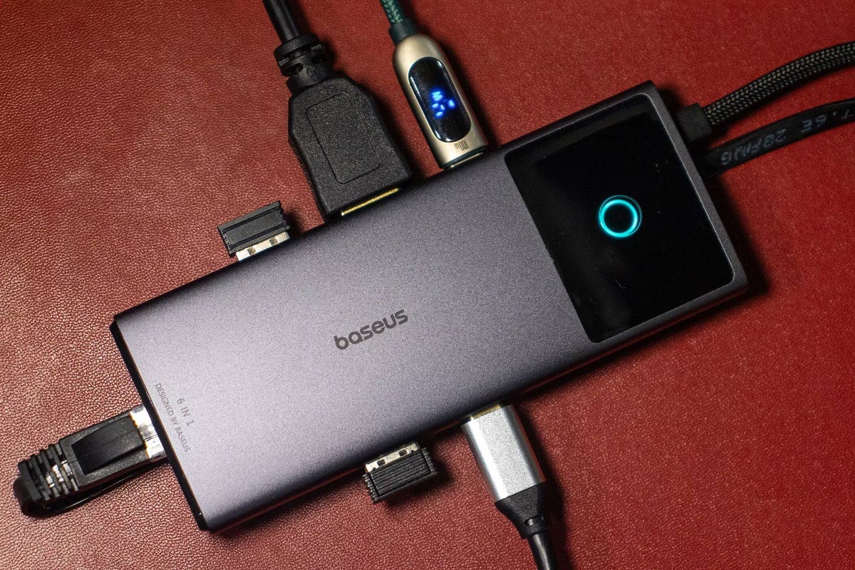 صورة لـ مُراجعة Baseus Metal Gleam Series II 6-in-1 USB Hub: قاعدة توصيل تتناسب مع جيبك | 1CeOekL2trqzfE4mW1Tqt8A-DzTechs