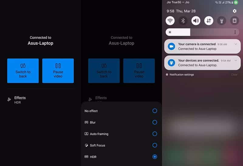صورة لـ كيفية استخدام هاتف Android ككاميرا ويب على Windows 11 | 1OllP9XKYBvDY8fBbErEUZw-DzTechs