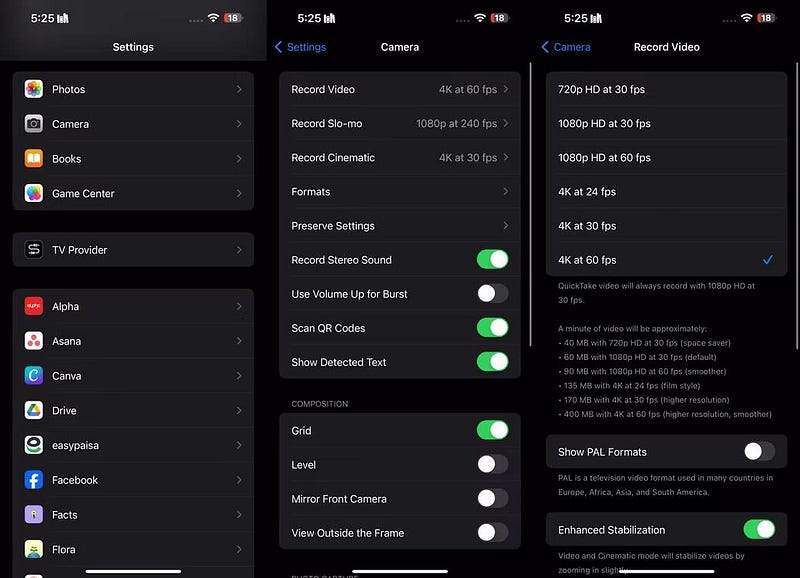 صورة لـ أفضل إعدادات كاميرا الـ iPhone لتسجيل مقاطع فيديو أفضل | 1P4eFkcNDARxLnrjVJCfs-Q-DzTechs