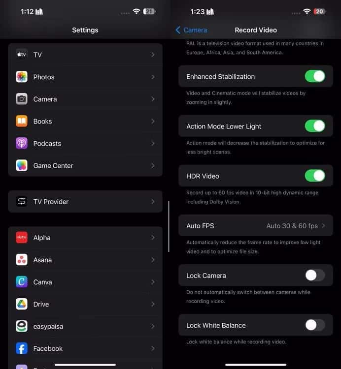 صورة لـ أفضل إعدادات كاميرا الـ iPhone لتسجيل مقاطع فيديو أفضل | 1oNitF6-UwZ9uKRZ_1wJh7Q-DzTechs