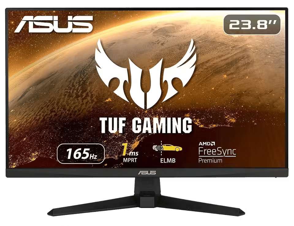 صورة لـ أفضل الشاشات بدقة 1080 بكسل للعمل ومُمارسة الألعاب | asus-tuf-vg249q1a.avif_