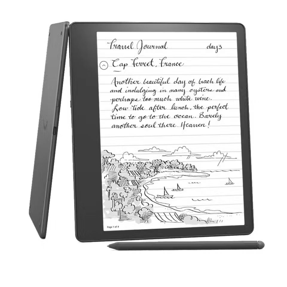 صورة لـ أفضل الأجهزة الدفترية الذكية لكتابة المُلاحظات المُتاحة في عام 2024 | amazon-kindle-scribe.avif_