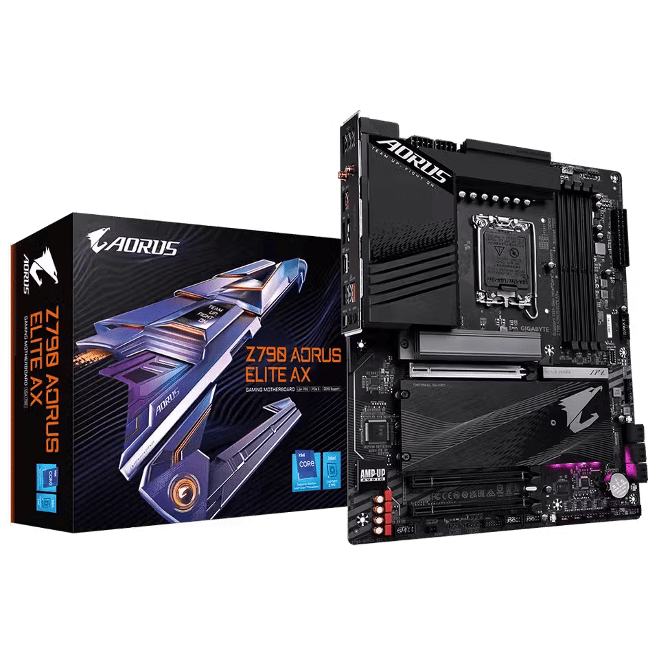 صورة لـ أفضل اللوحات الأم طراز Z790 التي تدعم مُعالجات Intel من الجيل الثالث عشر | gigabyte-z790-aorus-elite-ax-bg-min.avif_