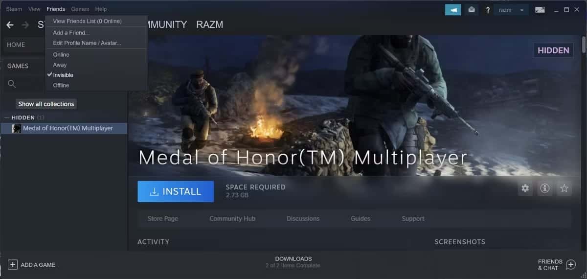 صورة لـ كيفية إخفاء نشاطك على Steam للحفاظ على معلوماتك | 1EwMEo4TNDL4JoEaV2JY-pw-DzTechs